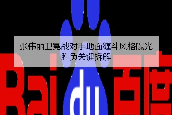 张伟丽卫冕战对手地面缠斗风格曝光 胜负关键拆解