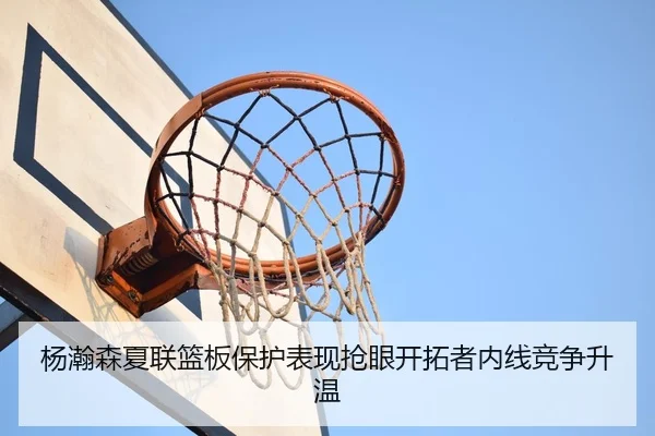 杨瀚森夏联篮板保护表现抢眼开拓者内线竞争升温